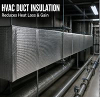 Isolation thermique en aluminium gaufré 5*5 pour conduits CVC, matériau isolant en mousse de caoutchouc