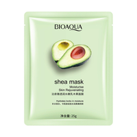 BIOAQUA Gezichtsmaskers Private Label Natuurlijke Planten Fruit Beauty Gezichtsmasker Huidverzorging Hydraterend Zijden Gezichtsmasker