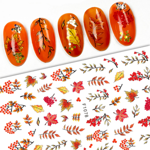 สติ๊กเกอร์ติดเล็บลายใบเมเปิลฤดูใบไม้ร่วง <span class=keywords><strong>ลาย</strong></span>ดอกไม้ <span class=keywords><strong>ลาย</strong></span>ผีเสื้อ 3 มิติ <span class=keywords><strong>ลาย</strong></span>ผึ้ง <span class=keywords><strong>ลาย</strong></span>กระรอก สำหรับตกแต่งเล็บ - Product Image 4