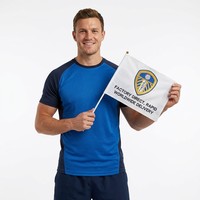 Mini-drapeaux personnalisés imprimés recto-verso pour célébrations de mariage, en polyester de qualité supérieure, avec logo personnalisé, résistants à la décoloration