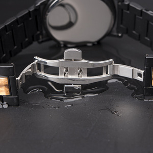 Montre-bracelet chronographe de luxe <span class=keywords><strong>pour</strong></span> <span class=keywords><strong>homme</strong></span>, design antique, OEM <span class=keywords><strong>2022</strong></span>, logo gravé, mouvement Hangzhou, boîtier en acier inoxydable, verre - Product Image 5