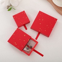 Bijoux emballage cadeau coloré 3d personnalisé Transparent flottant cadre affichage anneau de stockage boîte de suspension