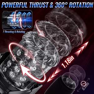 Juguetes Sexuales Impermeables con Sincronización IA, 7 Modos de Succión y 7 de Empuje, Copa de Masturbación Masculina con Rotación y Lamido Sensual para Baño - Product Image 3