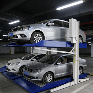 Elevador de Estacionamiento Automático Hidráulico de 2 Postes TABITHA TTPP606, Capacidad de Carga de 2700 kg, Certificado CE, Garantía de 5 Años para Estacionamiento de Autos - Product Image 1