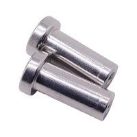 Rivet à tête plate en acier inoxydable usiné CNC, norme GB, marque OEM