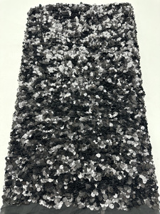 Tissu à paillettes vert herbe haute densité en gros, tissu scintillant à sequins pour robes de soirée, vêtements de mode, chaussures et sacs pour femmes - Product Image 3