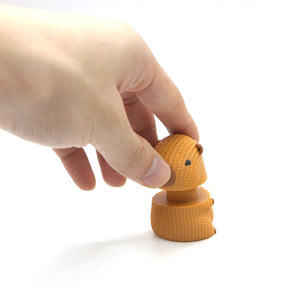 3D <b>Printed</b> Capybara Rotating Decompression Toy PLA Material <b>Mini</b> Figurine Gift Ornament - Product Image 2