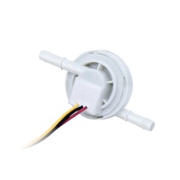 Sensor aliran plastik presisi tinggi 1/4 ", pabrik, Sensor aliran cairan yang dapat disesuaikan, Dispenser Sensor aliran air