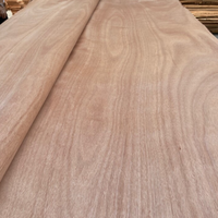 Placage de bois naturel d'okoumé du Gabon pour des placages de décoration d'intérieur d'hôtel
