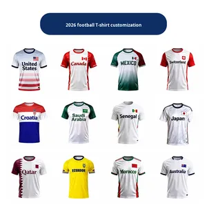 Maglia da Calcio Edizione Giocatore 2026 Versione Tifosi <span class=keywords><strong>a</strong></span> Righe per Eventi Calcistici Maglia <span class=keywords><strong>a</strong></span> <span class=keywords><strong>Maniche</strong></span> <span class=keywords><strong>Corte</strong></span> della Squadra Argentina per Fan - Product Image 4