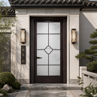 Puerta de Baño Estilo Chino Yomoga, Venta Caliente, OEM ODM, con Impresión de Cuentas Chinas, para Uso en Hoteles y Villas