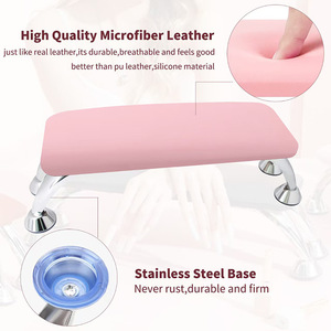 Grand coussin de <span class=keywords><strong>main</strong></span> rectangulaire en cuir PU repose-pieds confortable oreiller de <span class=keywords><strong>manucure</strong></span> pour fournitures d'ongles fournitures d'ongles populaires <span class=keywords><strong>manucure</strong></span> - Product Image 4
