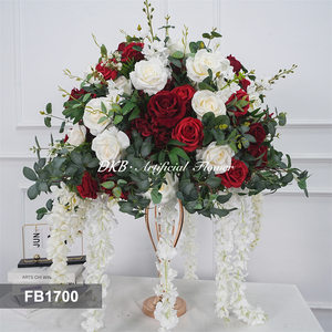 DKB Artificial <b>Flowers</b> Handmade Silk Rose <b>Flower</b> Balls Wedding Centerpieces Table Decorations Artificial <b>Flower</b> Ball - Product Image 3