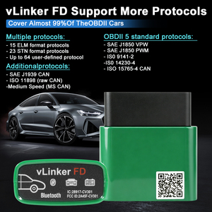 Vgate VLinker FD <span class=keywords><strong>ELM327</strong></span> <span class=keywords><strong>FORScan</strong></span> pour Ford Scan Bluetooth 4.0 WIFI ELM 327 OBD2 Outil de diagnostic automobile Scanner OBD 2 J2534 - Product Image 4