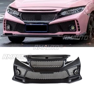 <b>Car</b> Front Bumper Lip Splitter <b>Diffuser</b> Spoiler Guard Body Kit <b>For</b> Honda Civic 2016-2019 10th Gen <b>Car</b> Accessories - Product Image 2