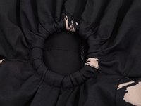 GX8804 Nouvelle Collection Automne 2025 – Robe Longue Imprimée Élégante à Manches Longues et Volants pour Femme, Tendance Boutique