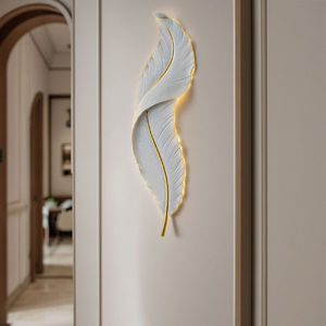 Sáng Tạo Lông Hình Dạng Đèn Treo Tường Ánh Sáng Thiết Kế Hiện Đại Trong Nhà Hiên Hành Lang Khách Sạn 220V Nhựa Tường Đèn - Product Image 2