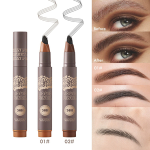 <span class=keywords><strong>Crayon</strong></span> à sourcils liquide waterproof 36H, pointe fourchette, effet poil à poil, longue tenue, anti-bavures, microblading, maquillage naturel, OEM ODM - Product Image 1