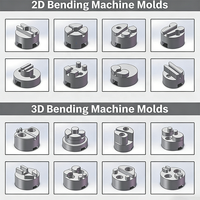 Machine de pliage de fil CNC 3D automatique de haute précision pour la fabrication de lettres 3D, machine de formage de fil d'acier rotative à 3 axes