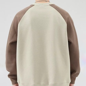 Sweat-shirts et pulls à capuche décontractés pour hommes OEM, confortables, sportifs, d'hiver, taille plus, col rond, sweat-shirt à empiècements pour hommes - Product Image 5