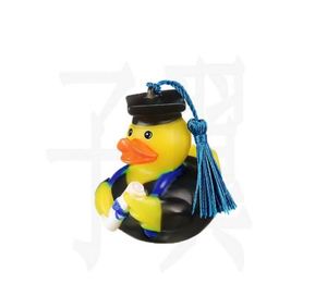 Wholesale Funny Yellow Graduation Rubber Duck Unisex Bulk for Kids' Shower and Swimming Sound Floating <b>Bath</b> Toys - Product Image 5