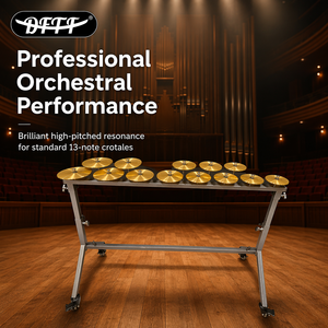 Ensemble professionnel de crotales, une <span class=keywords><strong>octave</strong></span> (do à do), 13 notes, avec support, 13 cymbales en bronze de qualité supérieure, instruments de percussion - Product Image 1