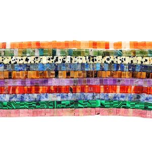 Mini Cuentas Tila de Piedra con Doble Agujero de 2*5 mm, Cristal Sanador, Piedras Preciosas Sueltas para la Fabricación de Joyas - Product Image 3