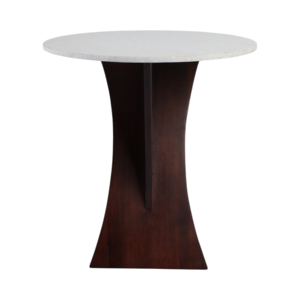 Elegante Tavolino d'Appoggio con Piano in Marmo Lucido e Base a Croce, Arredamento Moderno per Camera da Letto - Product Image 3