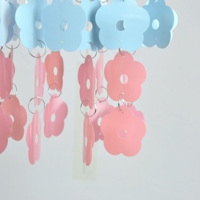 Abat-jour de lampe en PVC fait main moderne en forme de fleur pour lustre, idéal pour les éclairages intérieurs et la décoration des chambres d'enfants
