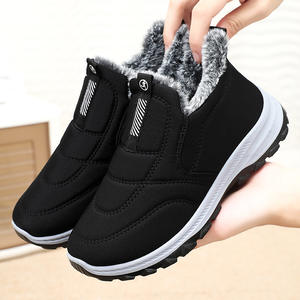 OEM Fábrica Botas de Inverno das Mulheres Confortável Casual Quente Pele De Pelúcia Neve Sapatos Térmica Impermeável Andando Estilo Elegante - Product Image 2