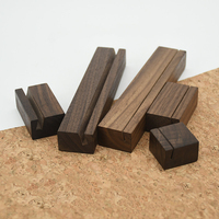 Porte-cartes de table en bois massif BECORA, porte-numéros de table en bois de noyer, supports pour photos pour hôtel, boutique, café, mariage, événements