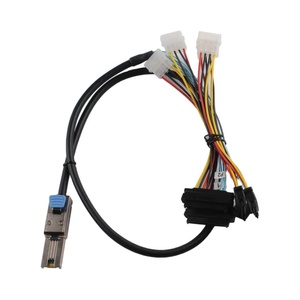 SFF-8088 đến 4 SFF-8482 1 Meter SAS CS thiết bị điện tử SFF8088-8482-1m máy chủ Adapter Cáp Áo khoác vật liệu nhựa cho máy tính - Product Image 1