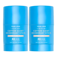 Déodorant en stick au parfum de coton, ingrédients naturels, fraîcheur et confiance toute la journée, parfum longue durée