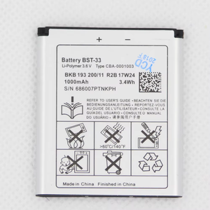 ISUNOO 950mAh BST-33 BST 33 Penggantian Baterai untuk Sony Ericsson K800 U1 W880I K810I W100I T700 T715 - Product Image 5