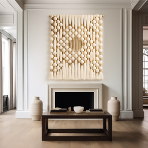 Grande Fio Envolvido Esfericidade Bola Macramé Mural Bubble Wall Hanging Art Designs Decoração para casa Decoração de parede para Home Luxury Gift - Product Image 2