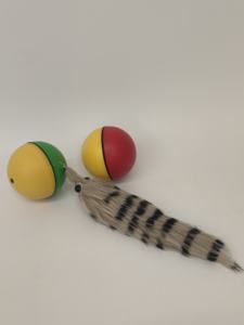 Cani e gatti amano le donnole palline di castoro elettriche divertenti giocattoli a palla rotolante animali domestici per bambini che saltano divertenti giocattoli mobili - Product Image 6