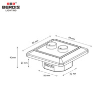 Grupo de control DUO 150W 250W UE CE Estándar de gama alta Blanco Negro 200-240V Dimmer