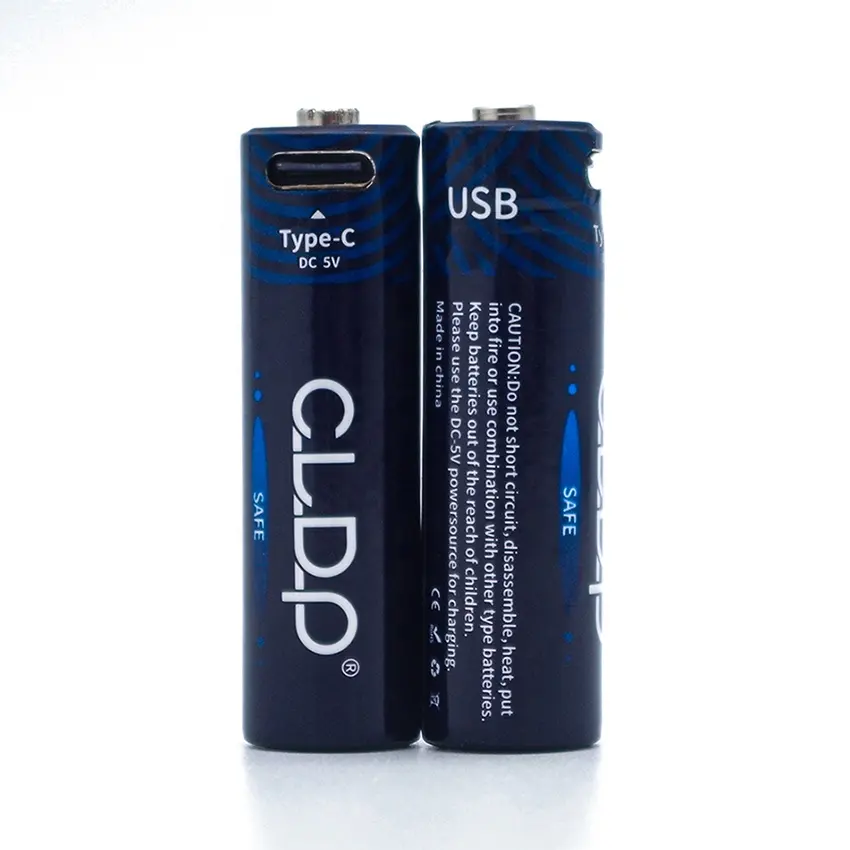 Oem customized Nizn 1.6 volt aa rechargeable battery 1.5v batteries with usb-c cable packed 2pcs 4pcs
