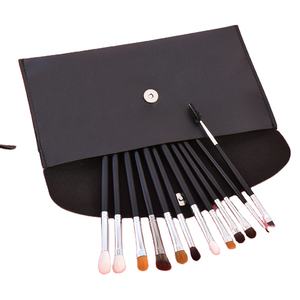 Private Label 12pcs Cheveux Synthétiques Naturels Fard À Paupières Brosse Correcteur Mélange Sourcils Spoolie Brosse Bois/vagen Poignée - Product Image 4