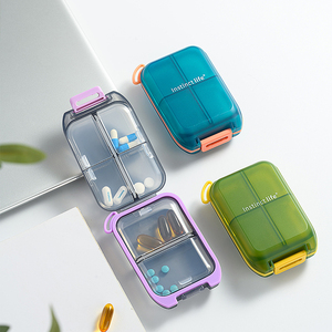 कस्टम लक्जरी पोर्टेबल पीपी गोली भंडारण मामले मिनी 6 डिब्बे चिकित्सा आयोजक बॉक्स - Product Image 6