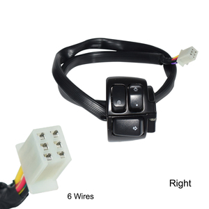 1 "25mm Commutateurs de commande de guidon de <span class=keywords><strong>moto</strong></span> Kill Start Turn Signal Switch avec <span class=keywords><strong>faisceau</strong></span> de câblage pour Harley 883 SOFTAIL - Product Image 4