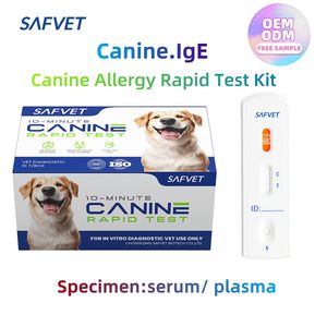 Kit de <span class=keywords><strong>test</strong></span> rapide d'allergie à la salive canine IgE IgG pour chien et chat - Product Image 2
