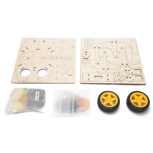 Tscinbuny Kit d'expérimentation scientifique DIY, Chariot Mecha télécommandé, Puzzle en bois, Jouets éducatifs scientifiques STEM à assembler pour enfants - Product Image 5