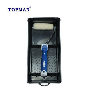 QIXI 4 "100% ミディアムパイルモヘアペイントローラー、光沢のあるサテンと木の汚れが木と金属の表面にドアパネルと床に - Product Image 5