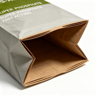 Sac en papier multicouche résistant à l'humidité avec valve, doublure PE respirante, pour matériaux de construction, mortier sec et emballage de coulis