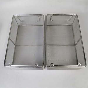 Industrial Stainless Steel <b>Basket</b> Metal Wire <b>Large</b> <b>Baskets</b> <b>Basket</b> with Lid - Product Image 3