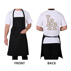 Personalizado Chef Impermeable Delantal De Cocina Limpieza Mesero Barra Trabajo Rojo Rosa Gris Hombres Delantales Para Mujeres - Product Image 3