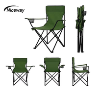 Chaise pliante de camping moderne et classique pour l'extérieur, facile à ranger, chaise de pêche pliante durable avec porte-gobelet