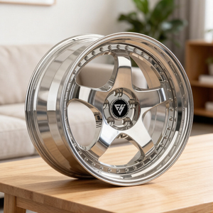 Rines Personalizados Forjados de 1/2/3 Piezas Estilo Meister <span class=keywords><strong>S1</strong></span> 18-20 5x100 5x114.3 con Borde Pulido Profundo para Autos <span class=keywords><strong>BMW</strong></span>, Silvia, WRX, JDM - Product Image 1