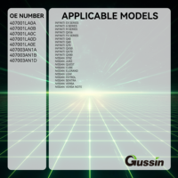 Capteur TPMS Gussin 315 MHz OEM 407001LA0C 407001LA0D 407001LA0E pour système de surveillance de la pression des pneus Nissan, durée de vie de 5 ans